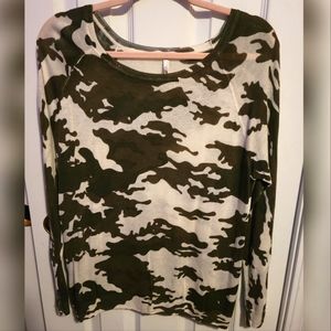 NWOT Camo Sweater